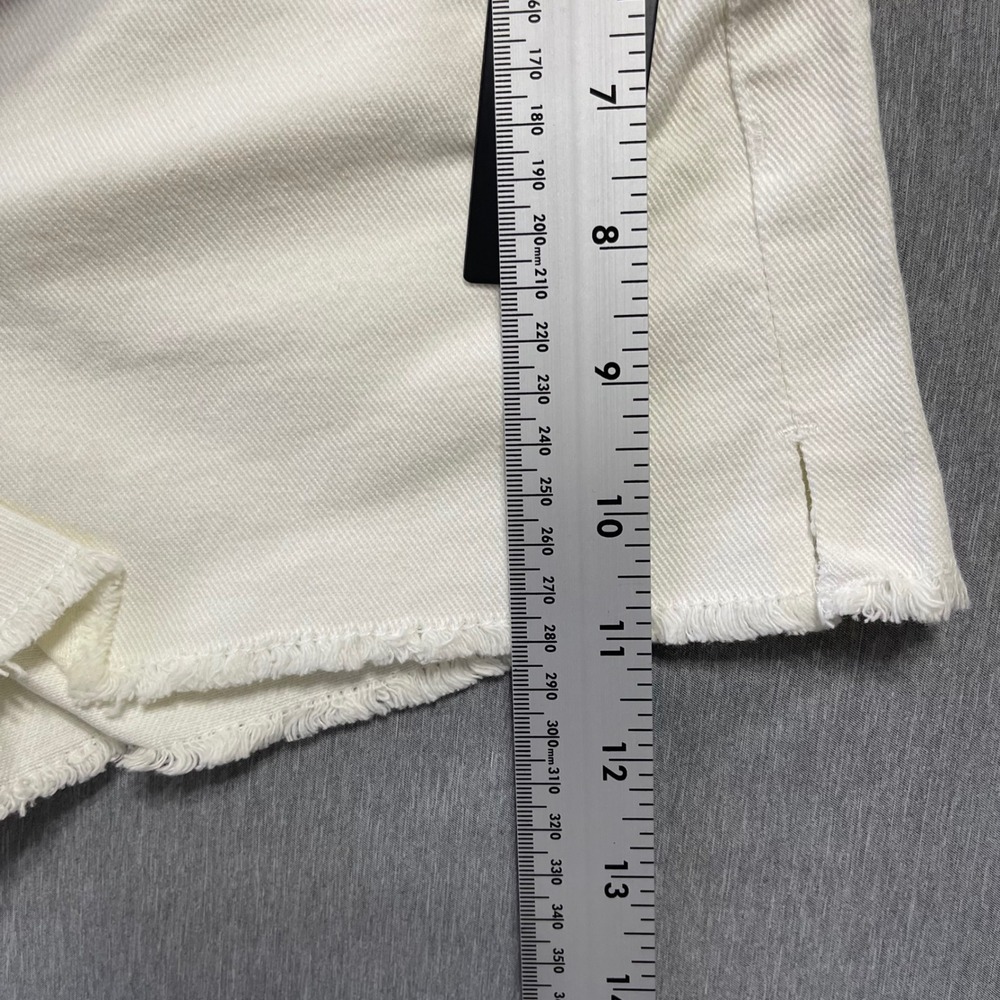 Lulus Denim Shorts Women 25 White Raw Hem Cotton Boho Festival Summer Casual - Picture 3 of 9